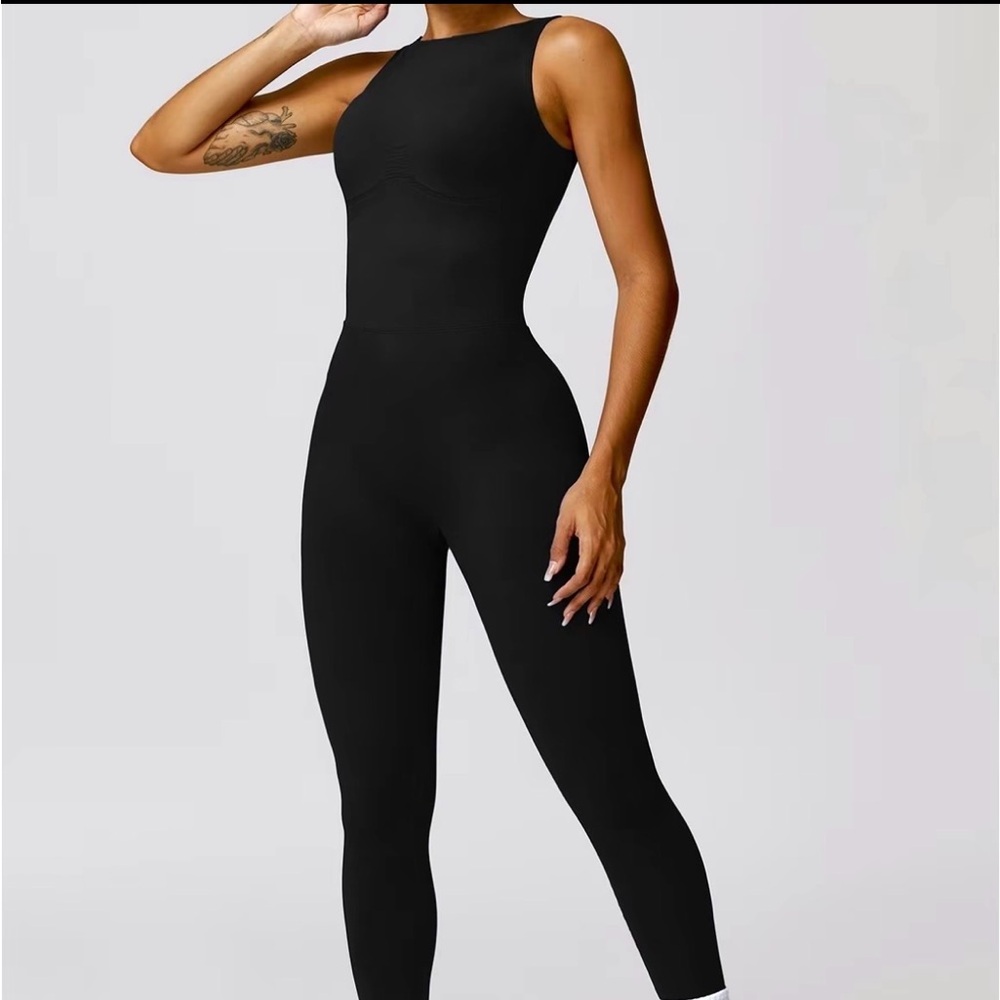 Black Sleeveless Jumpsuit